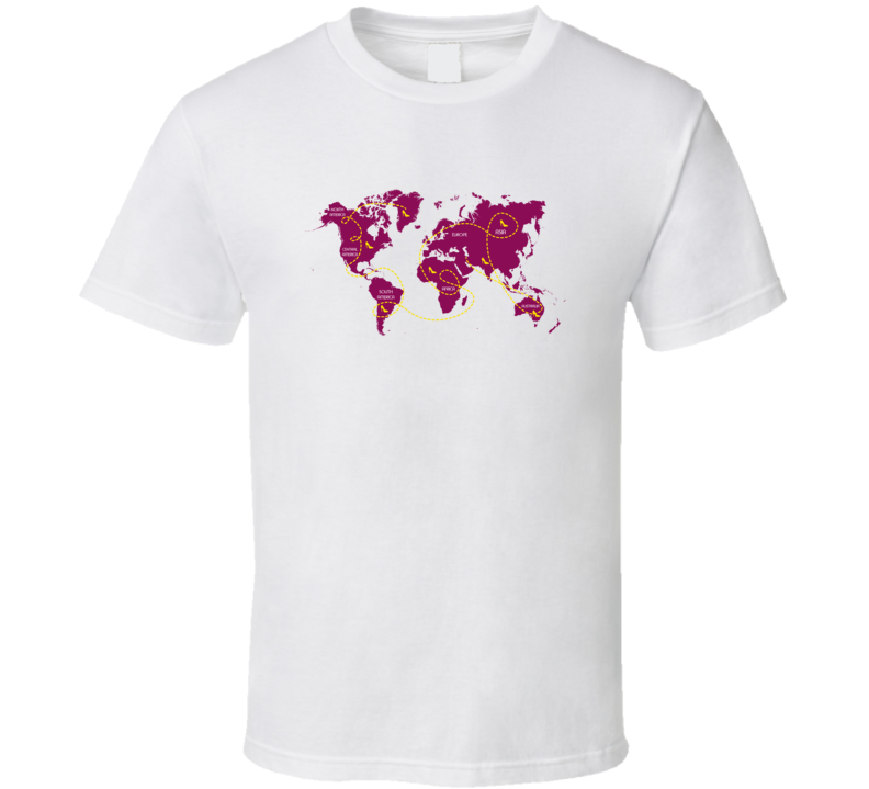 World Map Traveller T Shirt World Map Traveller T Shirt