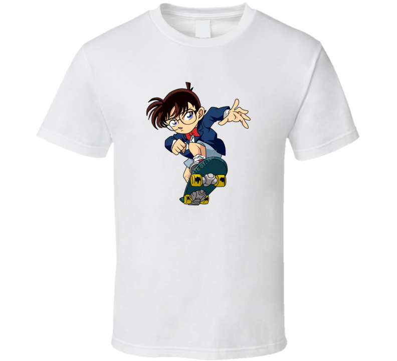 Detective Conan Skateboard Anime Manga T Shirt Detective Conan Skateboard Anime Manga T Shirt
