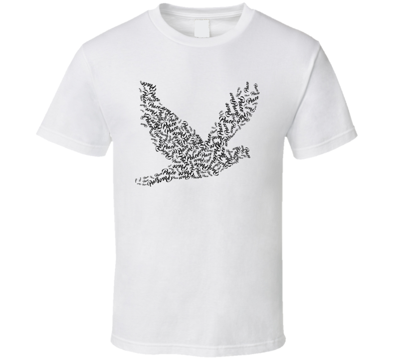 Flying Dove Typography T Shirt Flying Dove Typography T Shirt