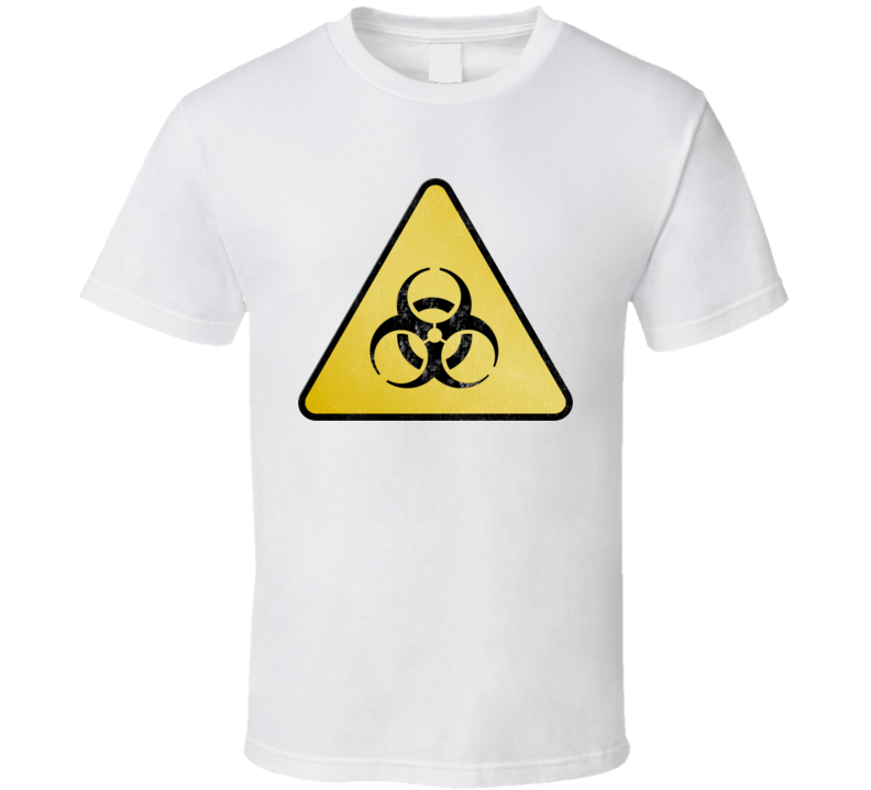 Yellow Biohazard Sign T Shirt Yellow Biohazard Sign T Shirt