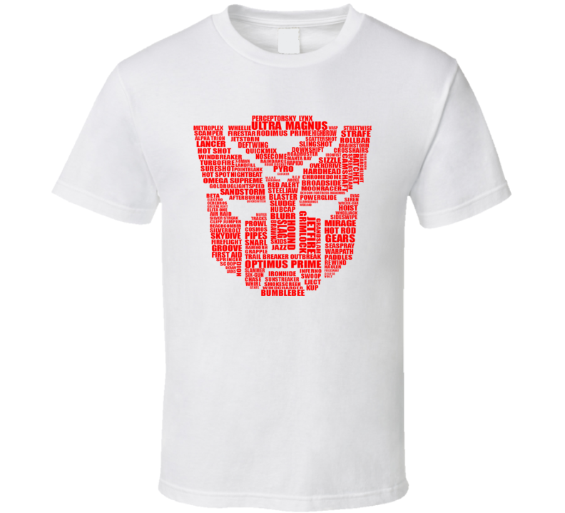Autobot Typography T Shirt Autobot Typography T Shirt