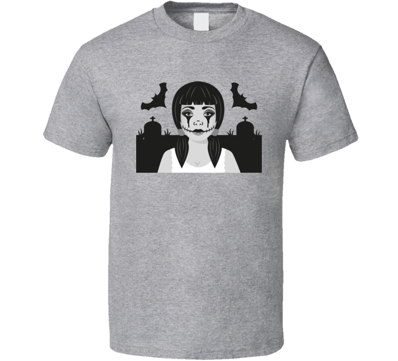 Gothic Girl In Cemetery T Shirt Gothic Girl In Cemetery T Shirt
