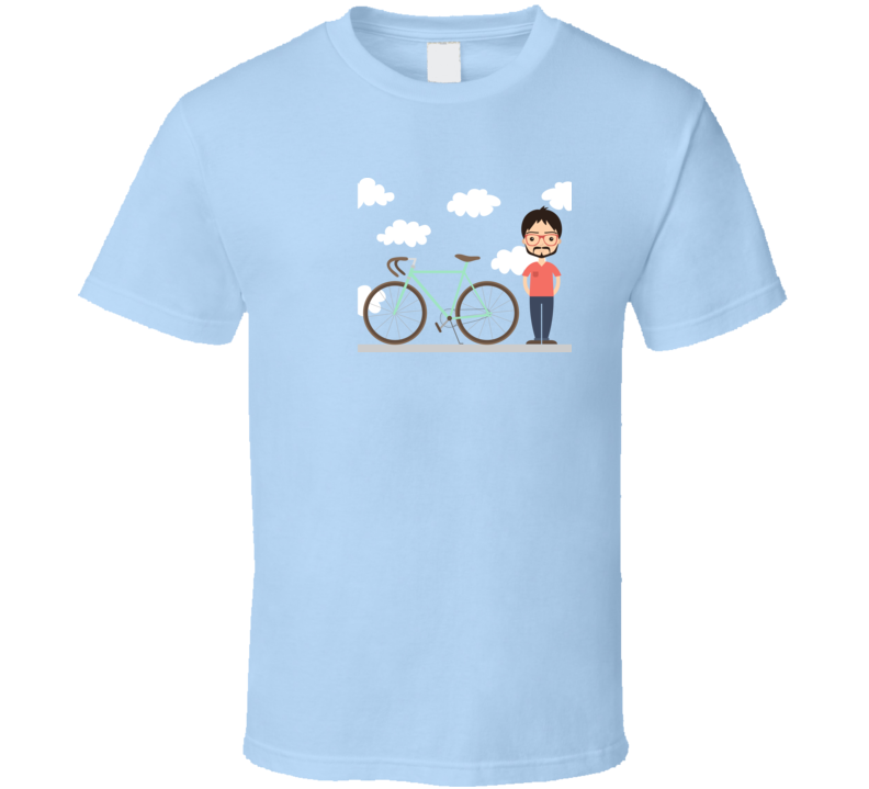 Hipster and his bike T Shirt Hipster and his bike T Shirt