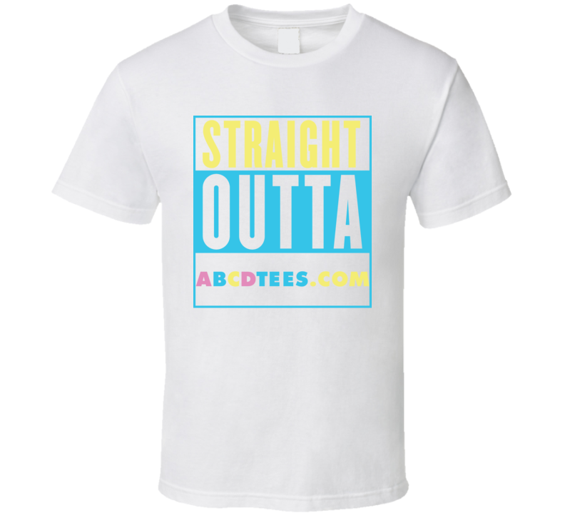 Straight Outta Abcdtees.com Compton Parody T Shirt Straight Outta Abcdtees.com Compton Parody T Shirt