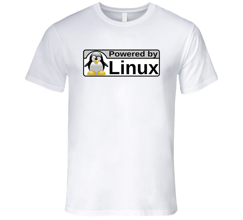 Powered By Linux Os Logo T Shirt Powered By Linux Os Logo T Shirt