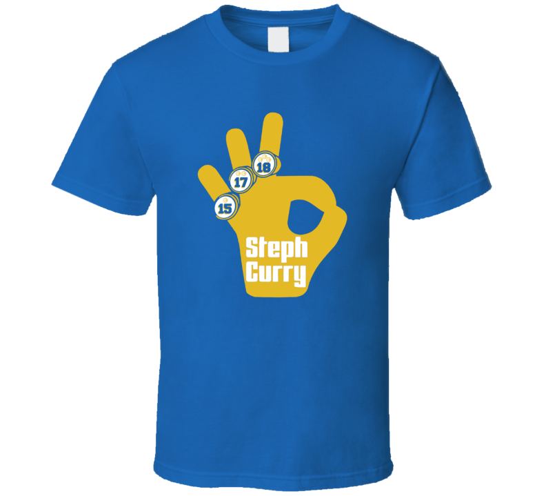 Steph Curry Golden State Basketball Three 3 Rings Champions 2018 2017 2015 Winners T Shirt Steph Curry Golden State Basketball Three 3 Rings Champions 2018 2017 2015 Winners T Shirt