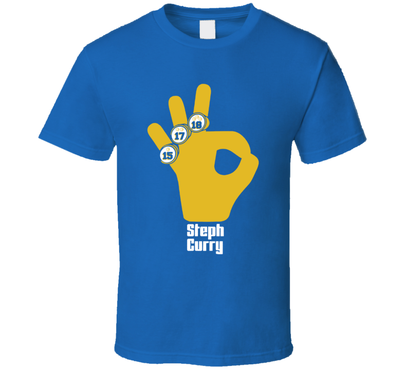 Steph Curry Golden State Basketball 3 Rings Champions 2018 2017 2015 Winners T Shirt Steph Curry Golden State Basketball 3 Rings Champions 2018 2017 2015 Winners T Shirt