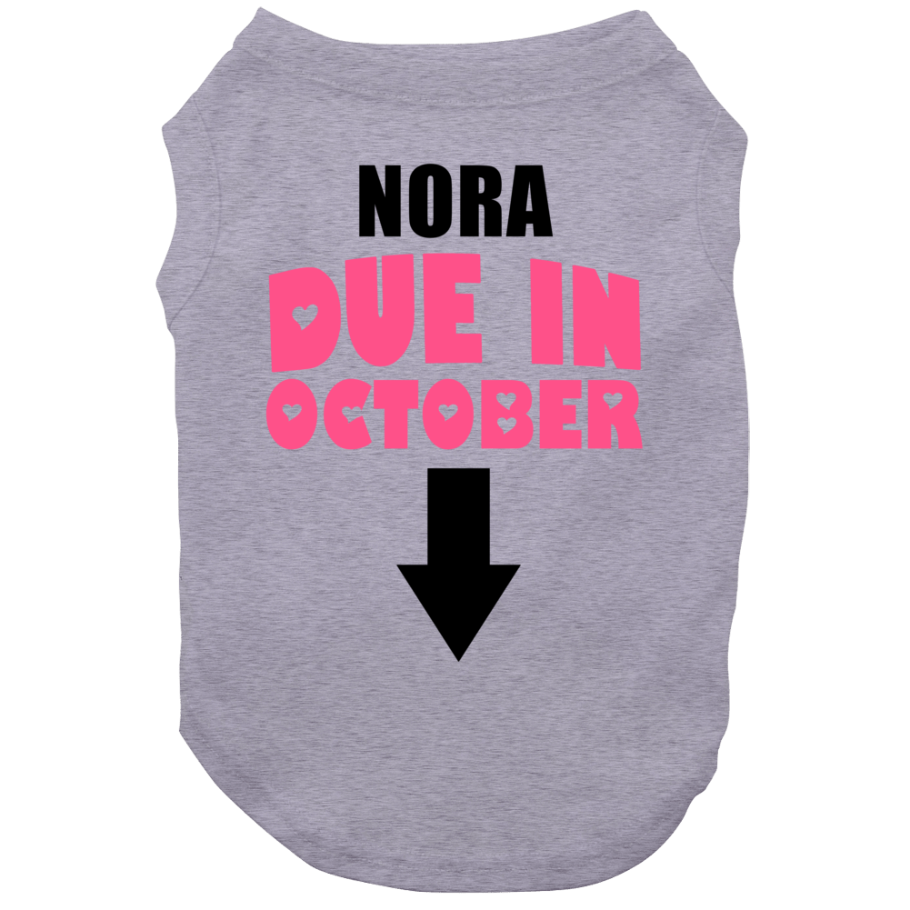 Nora Due In October Last Name Maternity Dog Nora Due In October Last Name Maternity Dog