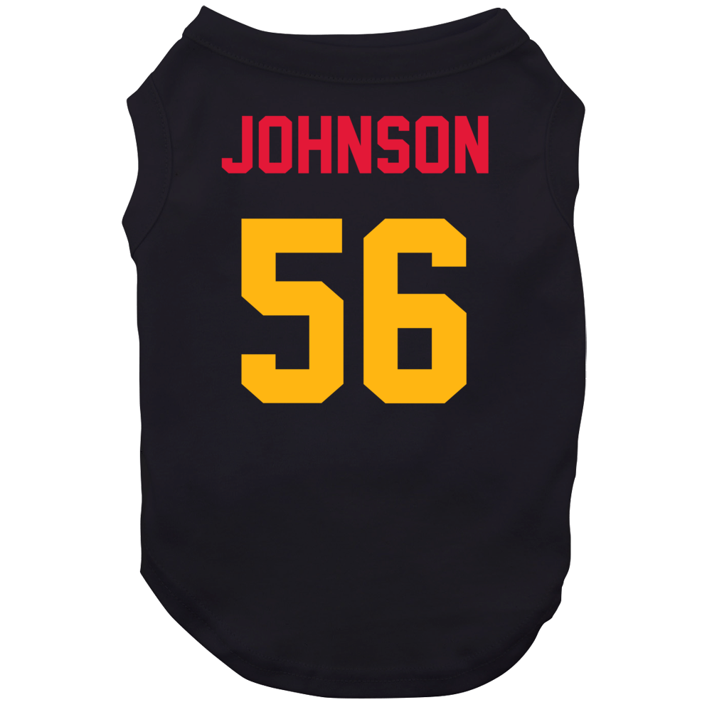 Jersey Back Derrick Johnson Kansas City Football Team Fan For Black Dog Jersey Back Derrick Johnson Kansas City Football Team Fan For Black Dog