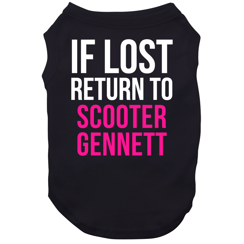 If Lost Return To Scooter Gennett Cincinnati Baseball Team Fan Dog If Lost Return To Scooter Gennett Cincinnati Baseball Team Fan Dog