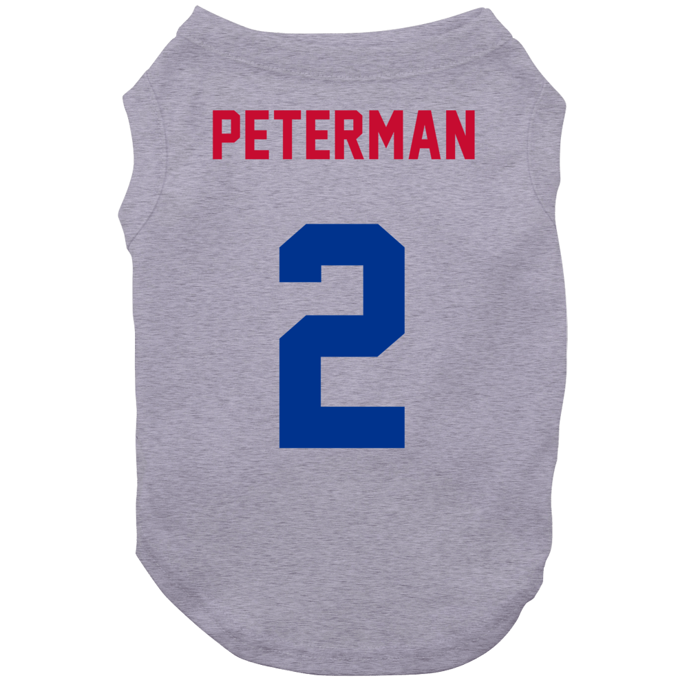 Jersey Back Nathan Peterman Buffalo Football Team Fan For White Dog Jersey Back Nathan Peterman Buffalo Football Team Fan For White Dog