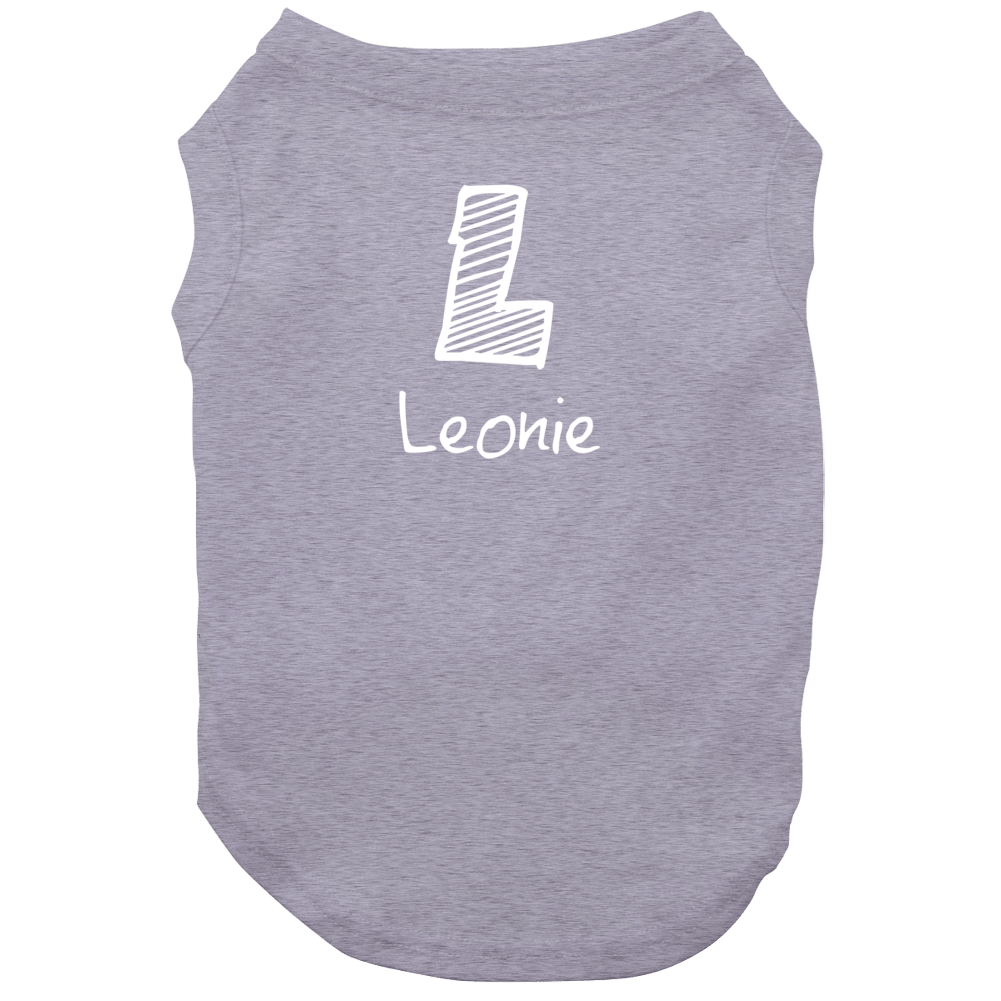 Leonie Kids Name And Initial Cute L Chalk Scribble Dog Leonie Kids Name And Initial Cute L Chalk Scribble Dog