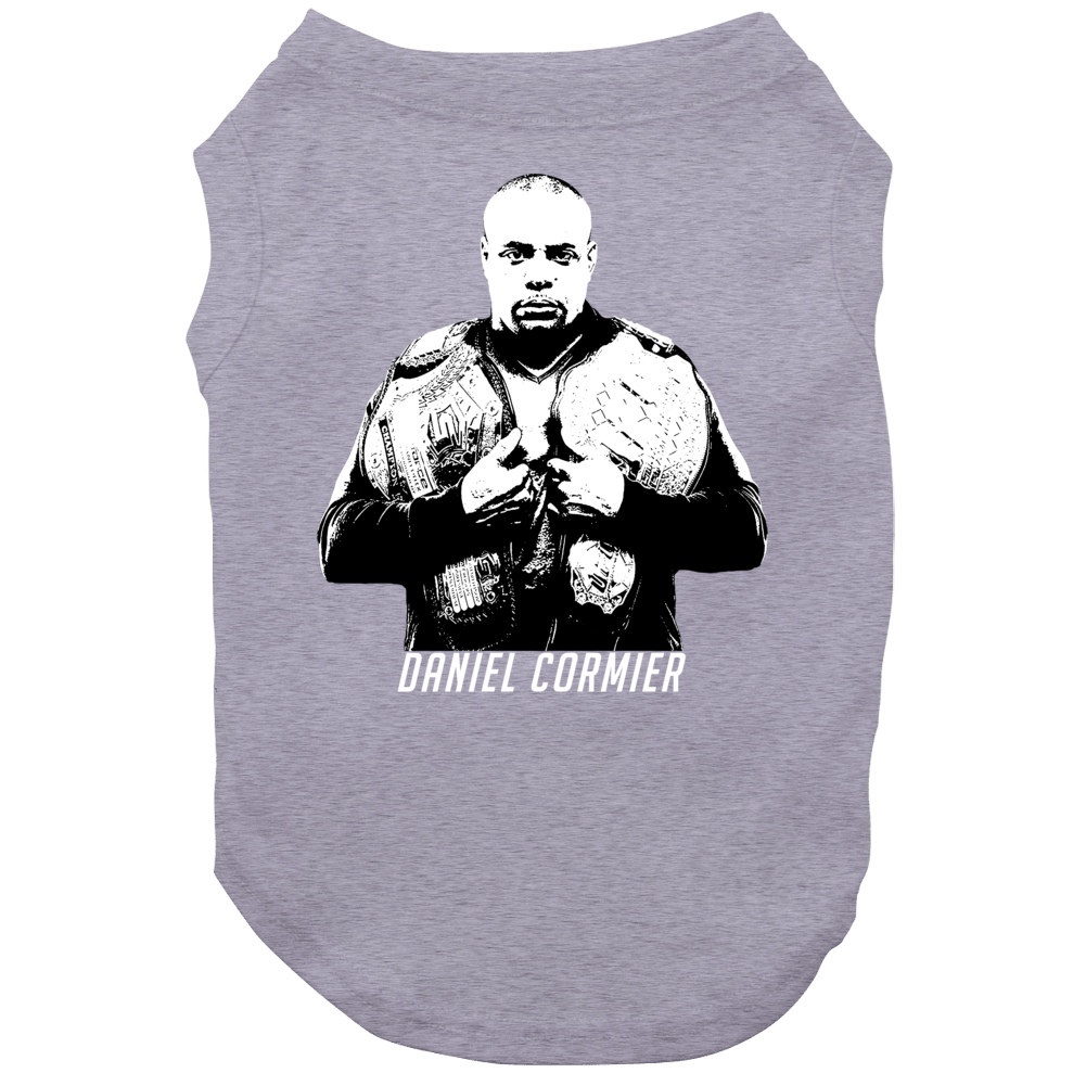 Daniel Cormier Light Heavyweight Champion Two Belts Fighter Dog Daniel Cormier Light Heavyweight Champion Two Belts Fighter Dog