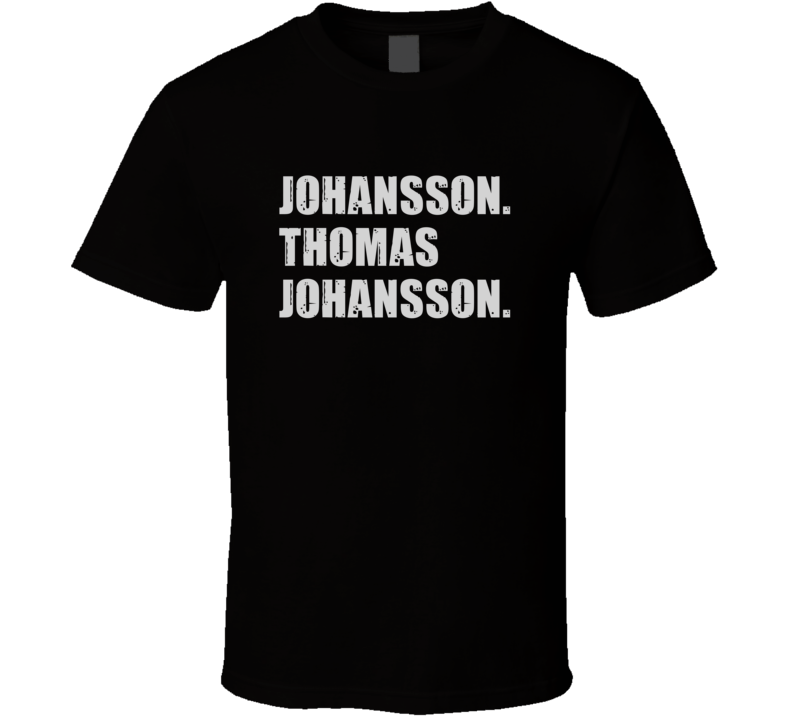 Thomas Johansson Tennis Player Name Bond Parody T Shirt