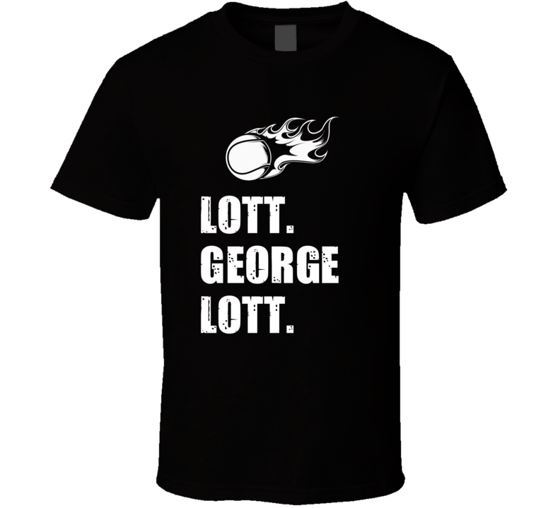 George Lott Tennis Player Name Bond Parody T Shirt