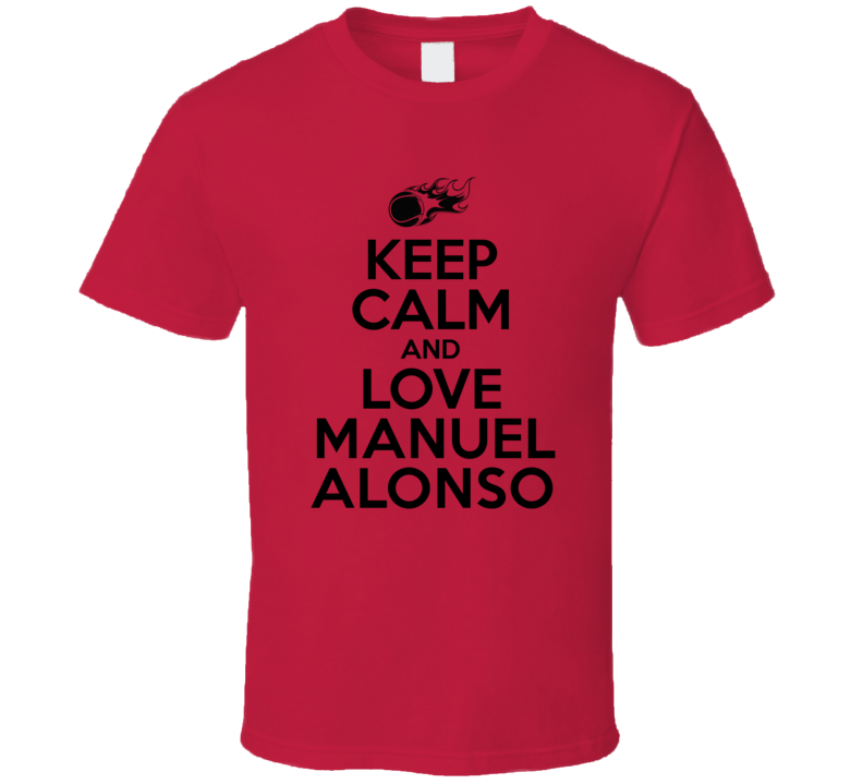 Manuel Alonso Tennis Player Keep Calm Parody T Shirt