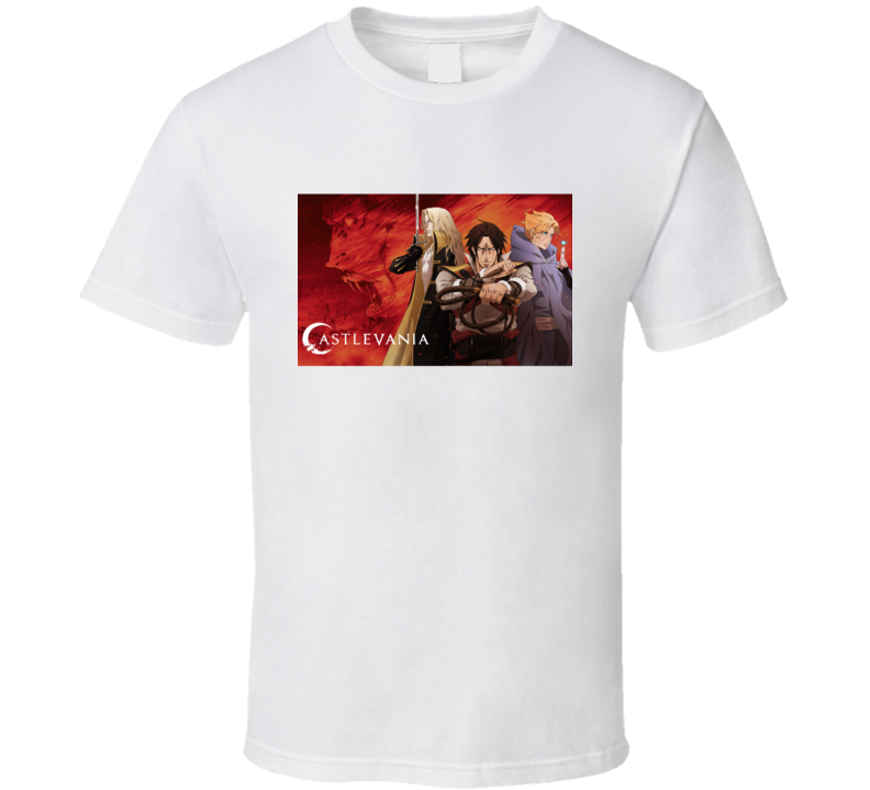 Castlevania Alucard Trevor Belmont Anime Video Game T Shirt