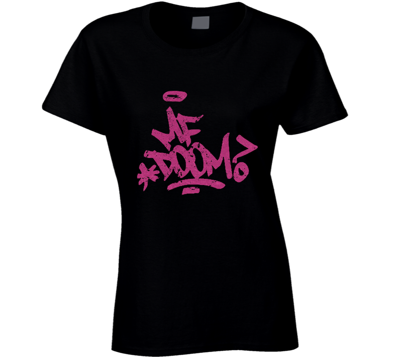 Mf Doom Signatuire Ladies T Shirt Mf Doom Signatuire Ladies T Shirt