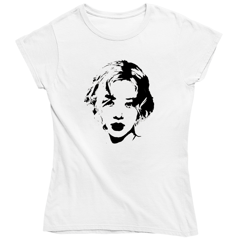 Rose Black Pink Apt Apt Face Ladies T Shirt