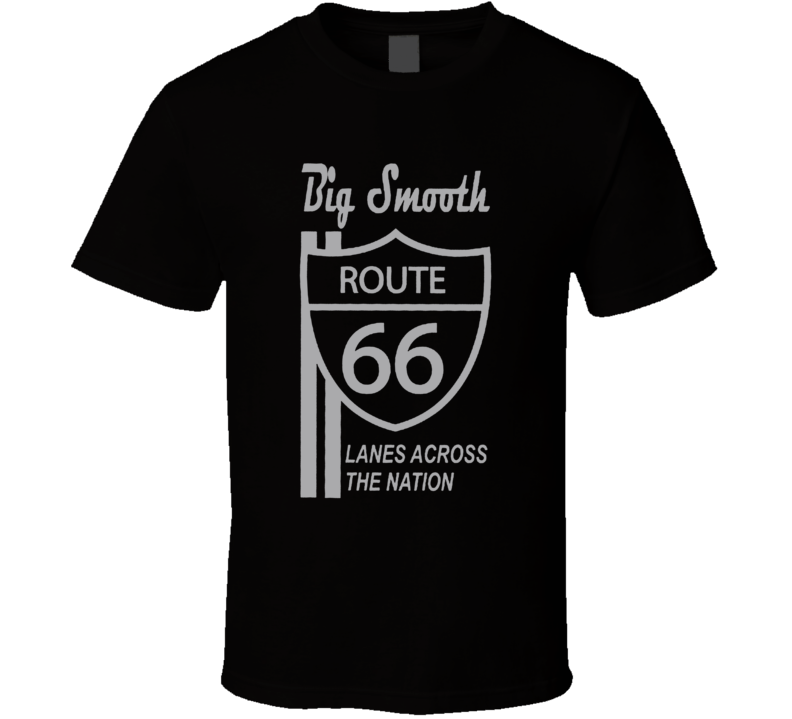 Big Smooth Route 66 Jackson Football T Shirt Big Smooth Route 66 Jackson Football T Shirt