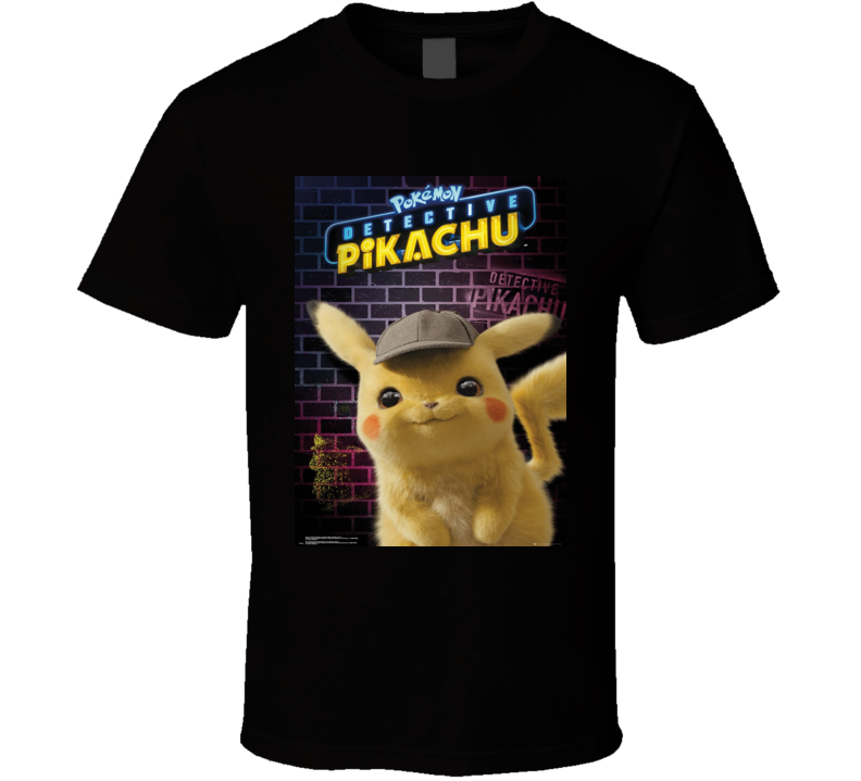 Detective Pikachu Movie Poster Fan Essential Gift T Shirt