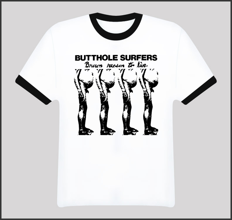 Butthole Surfers Album Cover T Shirt Butthole Surfers Album Cover T Shirt