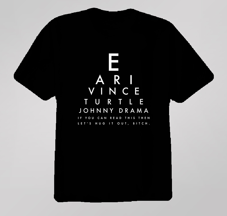 Eye Exam Entourage Tv Show Hbo Comedy T Shirt Eye Exam Entourage Tv Show Hbo Comedy T Shirt