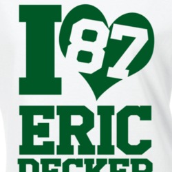 I Heart Love Eric Decker Fun New York Popular Football Player 87 Graphic Fan T Shirt 22252664