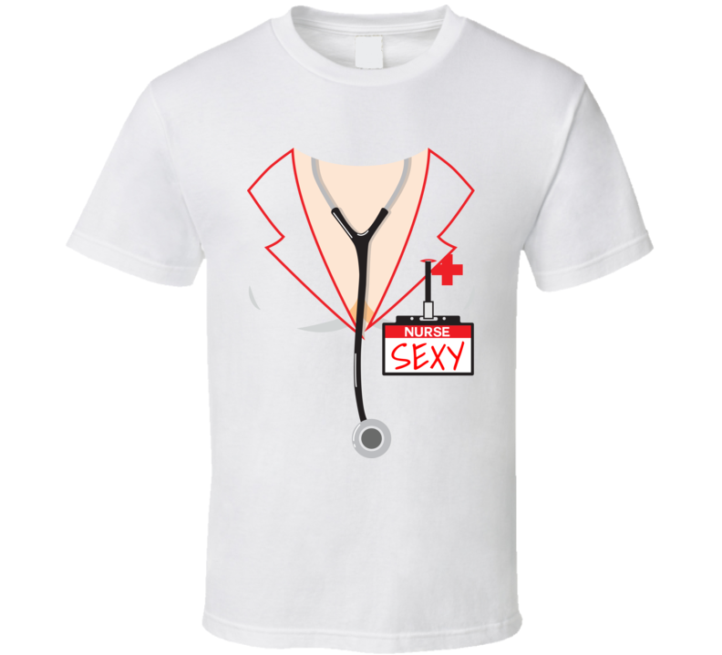 Nurse Sexy Funny Halloween Costume Fan T Shirt