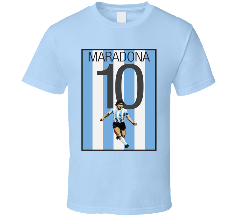 Soccer Legend Diego Maradona Argentina Fan T Shirt