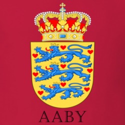 Aaby Denmark Coat Of Arms Custom Last Name Surname Patriotic Danish T Shirt 16634423