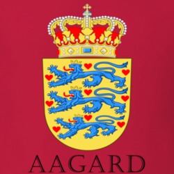 Aagard Denmark Coat Of Arms Custom Last Name Surname Patriotic Danish T Shirt 16634426