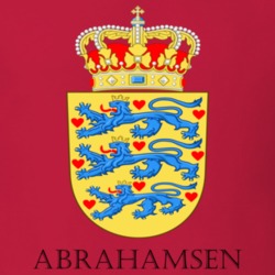 Abrahamsen Denmark Coat Of Arms Custom Last Name Surname Patriotic Danish T Shirt 16634428