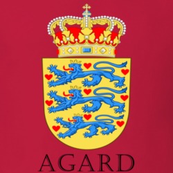 Agard Denmark Coat Of Arms Custom Last Name Surname Patriotic Danish T Shirt 16634429