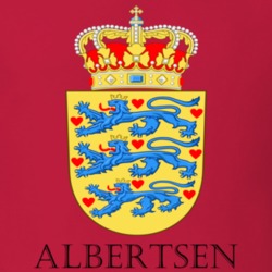 Albertsen Denmark Coat Of Arms Custom Last Name Surname Patriotic Danish T Shirt 16634435