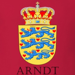 Arndt Denmark Coat Of Arms Custom Last Name Surname Patriotic Danish T Shirt 16634443