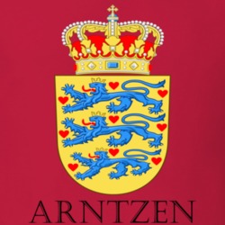 Arntzen Denmark Coat Of Arms Custom Last Name Surname Patriotic Danish T Shirt 16634446