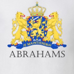 ABRAHAMS Dutch Last Name Surname Holland Netherlands Coat Of Arms T Shirt 22355532