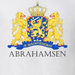 ABRAHAMSEN Dutch Last Name Surname Holland Netherlands Coat Of Arms T Shirt 22355569