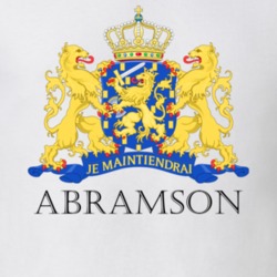 ABRAMSON Dutch Last Name Surname Holland Netherlands Coat Of Arms T Shirt 22355650