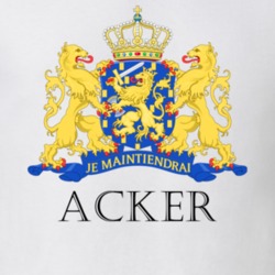 ACKER Dutch Last Name Surname Holland Netherlands Coat Of Arms T Shirt 22355820