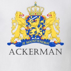 ACKERMAN Dutch Last Name Surname Holland Netherlands Coat Of Arms T Shirt 22355849