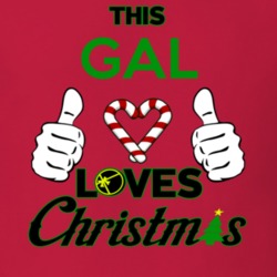 This Gal Loves Christmas Christmas Holiday Fun Fan T Shirt 34741640