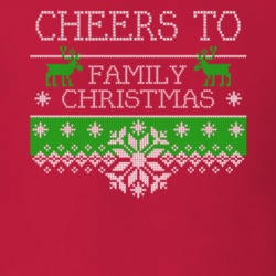 Cheers To Family Christmas Holiday Fun Fan T Shirt 34741787