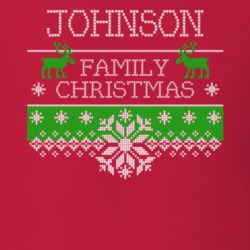 Johnson Family Christmas Last Name Holidays Gift T Shirt 35144326