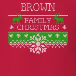 Brown Family Christmas Last Name Holidays Gift T Shirt 35144372
