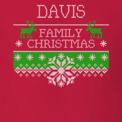 Davis Family Christmas Last Name Holidays Gift T Shirt 35144416