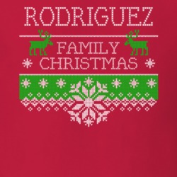 Rodriguez Family Christmas Last Name Holidays Gift T Shirt 35144446
