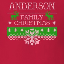 Anderson Family Christmas Last Name Holidays Gift T Shirt 35144484