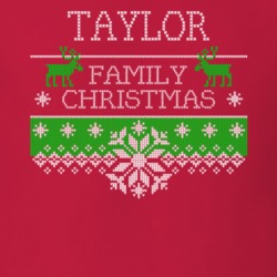 Taylor Family Christmas Last Name Holidays Gift T Shirt 35144495
